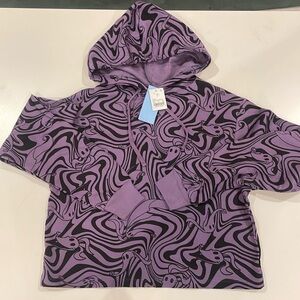 Nightmare Before Christmas Zero Long Sleeve Cropped Hoodie